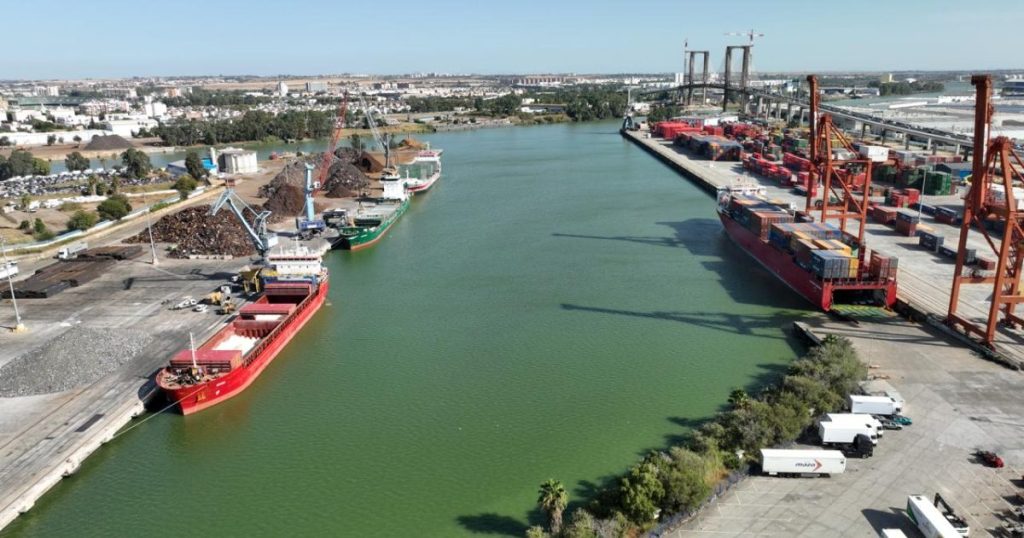 El Puerto de Sevilla incrementa el tráfico de mercancías gracias a la buena evolución del contenedor y a la importación del cereal y los aceites