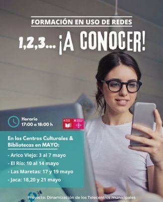 Arico propone cinco actividades formativas para este mes de mayo