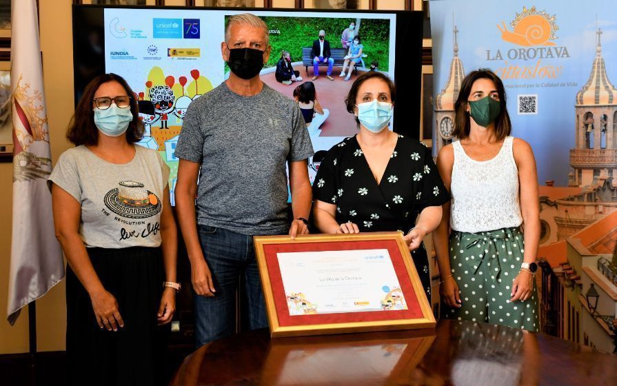 La Orotava es reconocida ‘Ciudad Amiga de la Infancia’