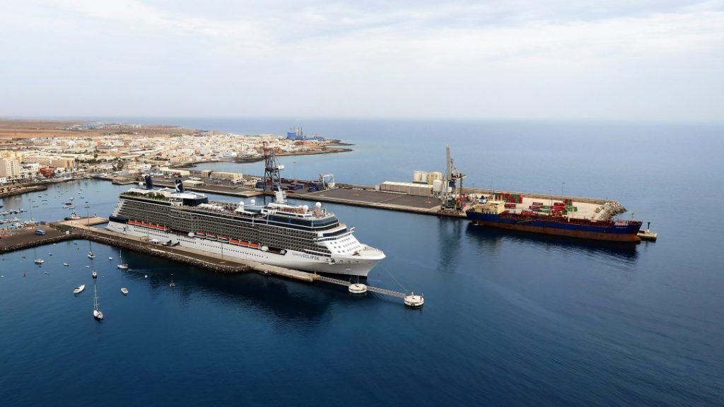 La AP prepara la electrificación del muelle Comercial de Puerto del Rosario para minorar los ruidos nocturnos en atraque