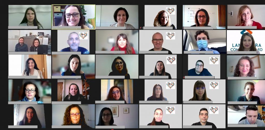 Videoconferencia con participantes de cuatro Lanzaderas Conecta Empleo de Andalucía