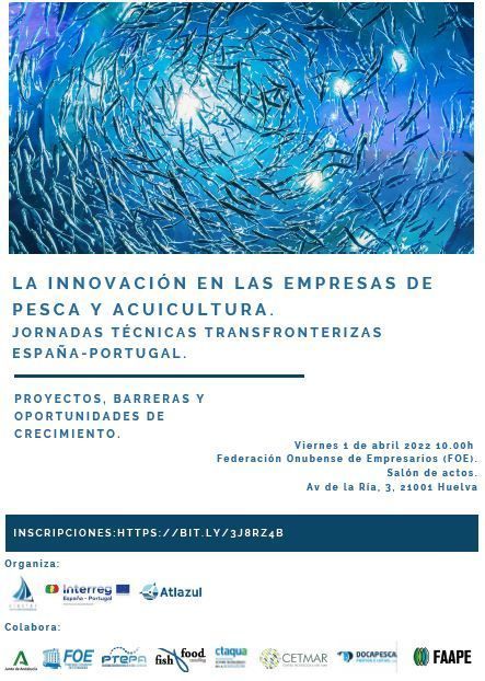 Grandes expertos en pesca y acuicultura se dan cita el 1 de abril en Huelva en unas jornadas técnicas del CMMA
