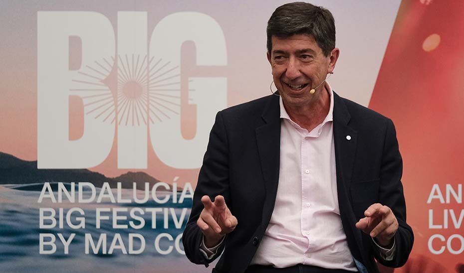 Juan Marín presenta el Andalucía Big Festival de música con un impacto de 25 millones de euros