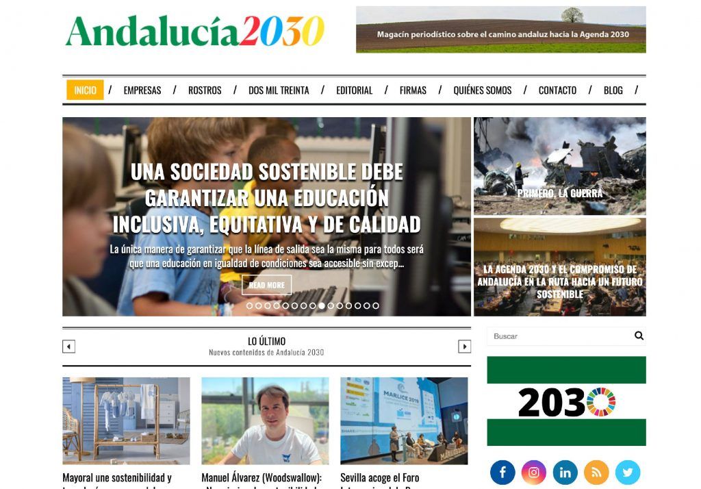 Andalucía 2030: nuevo magacín periodístico sobre el camino andaluz hacia la Agenda 2030