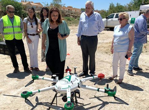 Carmen Crespo destaca el uso de "tecnología hecha en Andalucía" para la restauración de cauces
