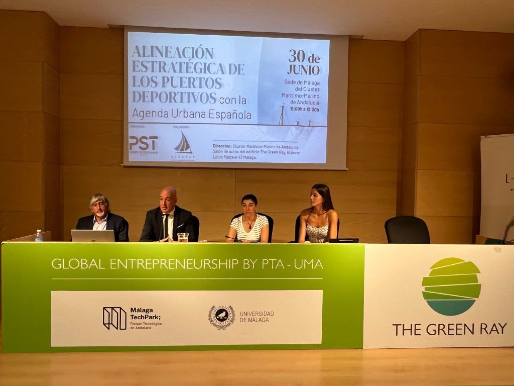 Puerto Sotogrande expone su alineación estratégica con la Agenda Urbana Española en la sede del Clúster Marítimo-Marino de Andalucía ante empresas y organizaciones del sector de la Economía Azul