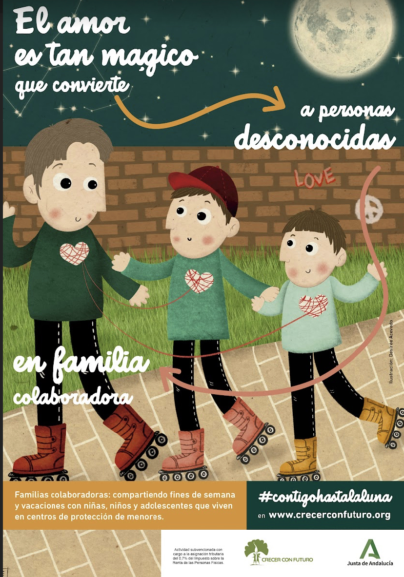 La ONG ‘Crecer con Futuro’ busca familias colaboradoras para casi 2.400 menores en Andalucía