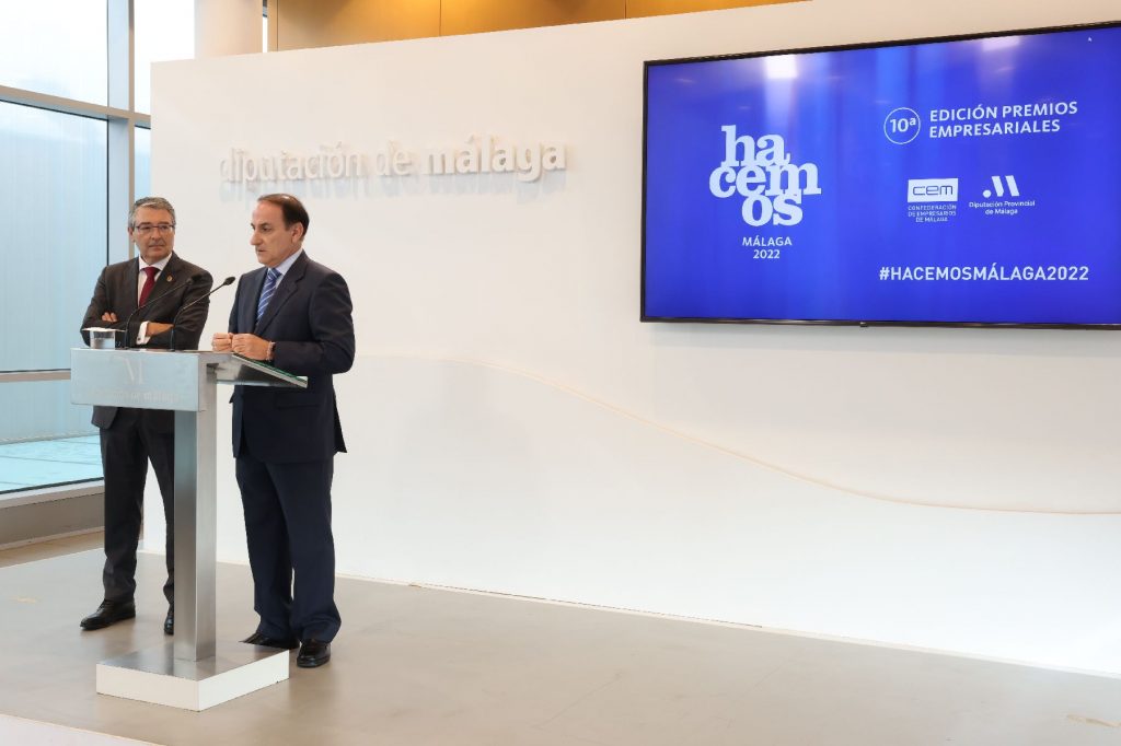 <a>CaixaBank,TDK, Grupo Baeza y Ly Company reciben los premios </a>‘Hacemos Málaga’ que otorgan la Diputación y la CEM 