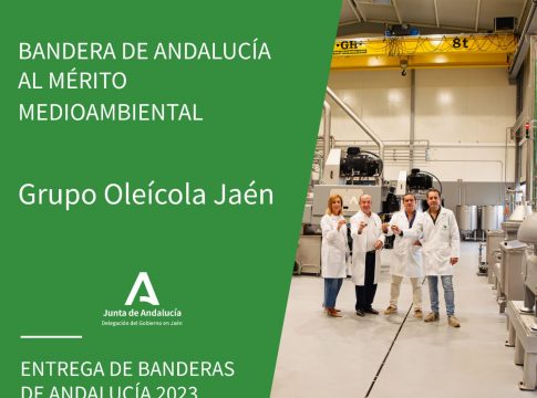 Grupo Oleícola Jaén, distinguido con la bandera de Andalucía 2023