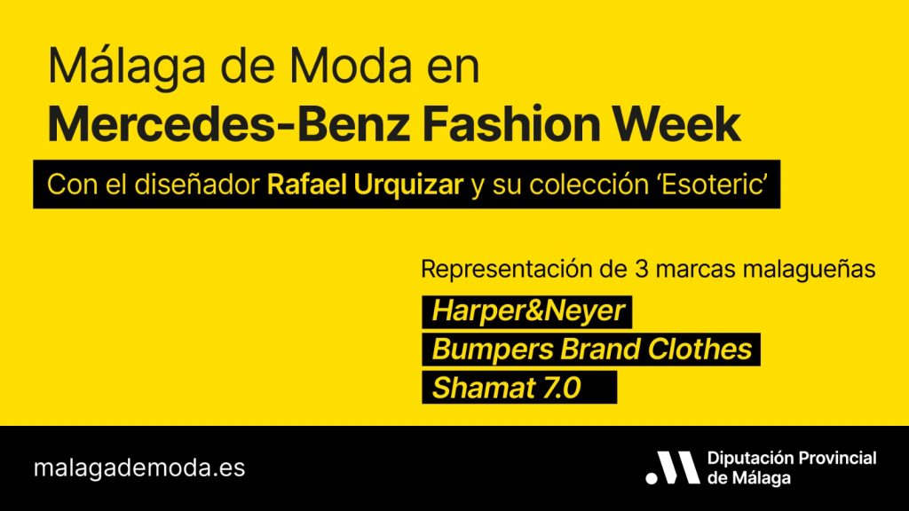 Málaga de Moda participa por segundo año en la Mercedes-Benz Fashion Week Madrid con el diseñador Rafael Urquízar y un espacio expositivo propio