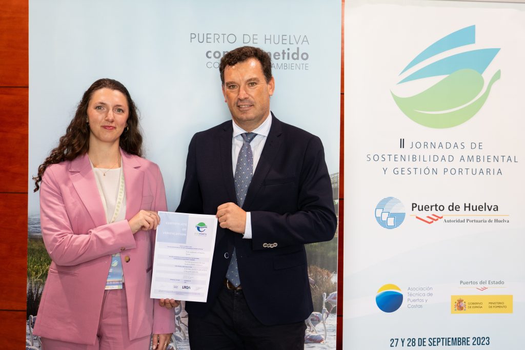 El Puerto de Huelva renueva el certificado PERS de la Organización Europea de Puertos Marítimos por su gestión medioambiental