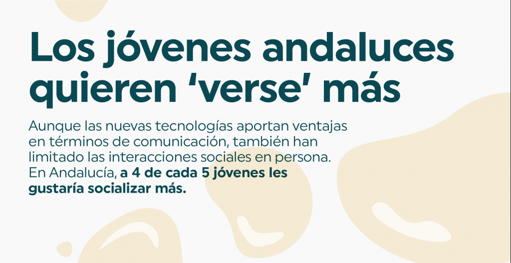 Al 82% de los jóvenes andaluces le gustaría tener más vida social con amigos y familiares