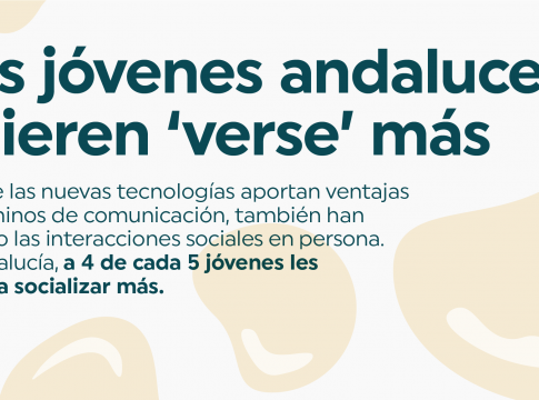 Al 82% de los jóvenes andaluces le gustaría tener más vida social con amigos y familiares