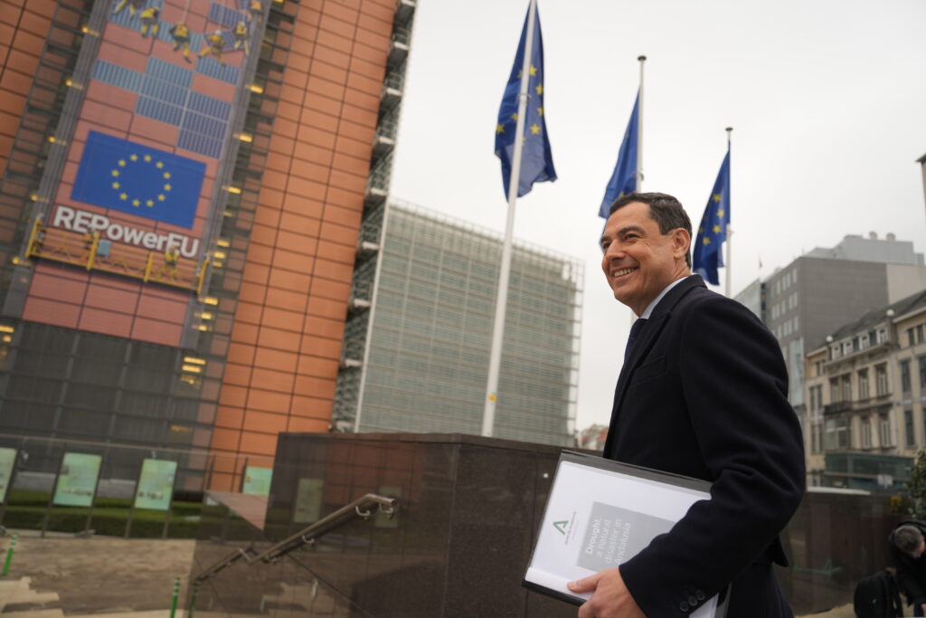 Moreno pide a la Comisión Europea que active el Fondo de Solidaridad por la grave sequía de Andalucía