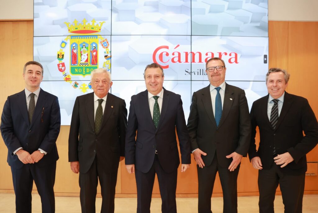 Primer encuentro institucional entre los presidentes de la Diputación y de la Cámara de Comercio de Sevilla