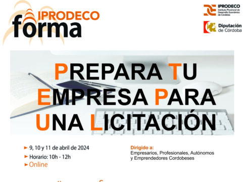 La Diputación de Córdoba llevará a cabo, del 9 al 11 de abril, el ciclo de talleres online ‘Prepara tu empresa para una licitación’
