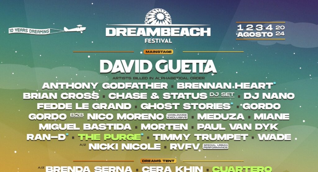 Loco Dice, Cuartero, Meduza, Andy C o The Purge encabezan las nuevas confirmaciones de Dreambeach 2024