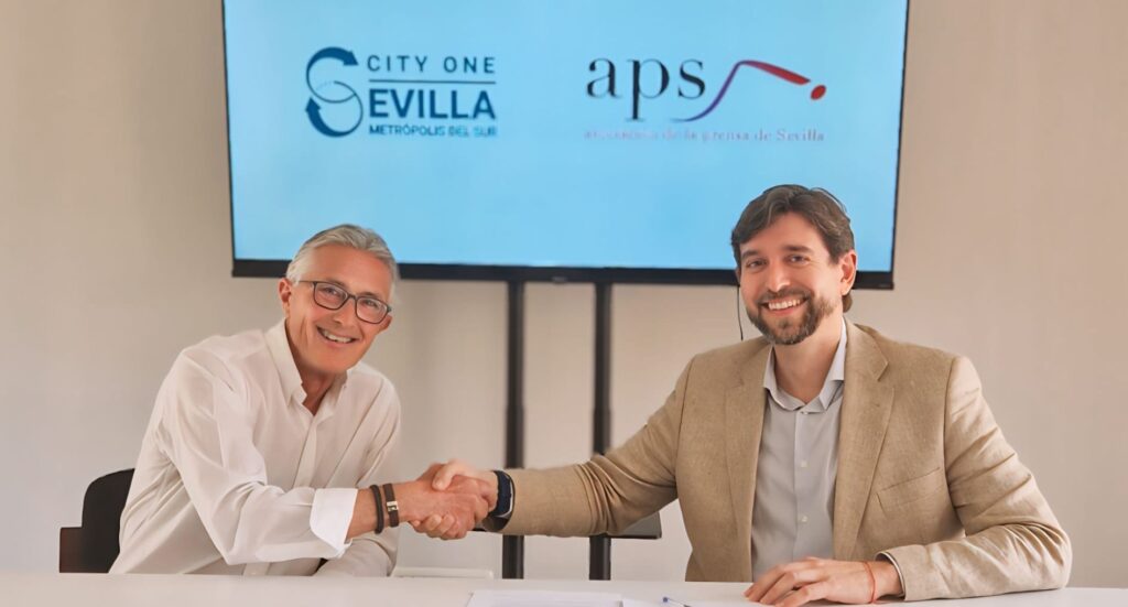 La Asociación de la Prensa de Sevilla y Sevilla City One firman un acuerdo para la proyección internacional de la ciudad