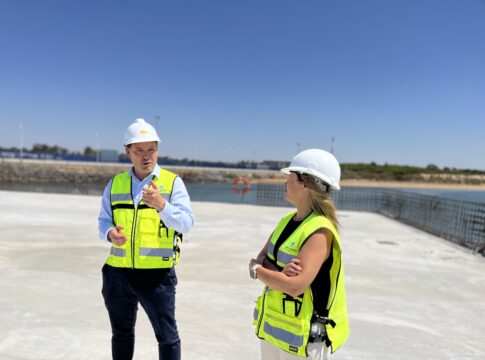 Las obras de construcción de una nueva doble rampa ro-ro en el Puerto de Huelva estarán ejecutadas antes de finales de año