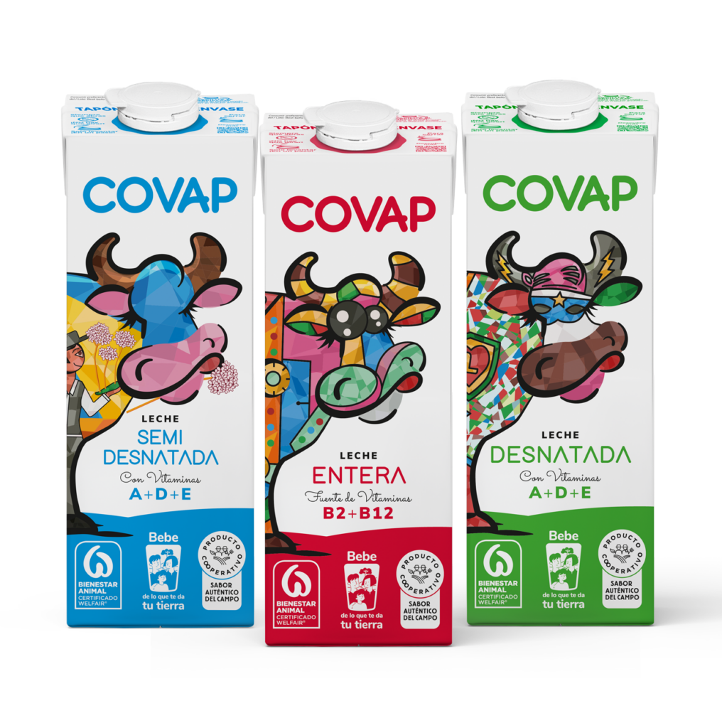 La 11ª edición de Diseña con COVAP bate récord de participación con 182 colegios y convierte el arte escolar en envases de leche
